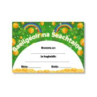 Gaeilgeoir na Seachtaine Certificates - Irish Speaker of the Week